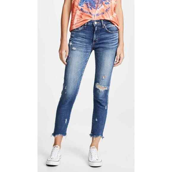 Moussy Denim - Moussy Vintage Sz 24 Womens MV Glendele Raw Hem Cropped Jeans